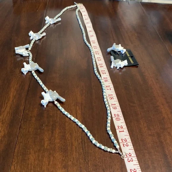 Vintage Cat Necklace and Earrings - Picture 3 of 5